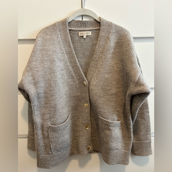 First Rite Jude Cardigan in Undyed Fog Size Small - Picture 10 of 14